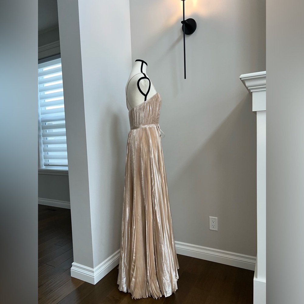Iconic Halston Heritage Gold Dress Sarah Jessica Parker ✨✨Carrie Bradshaw ✨✨ - Picture 16 of 17